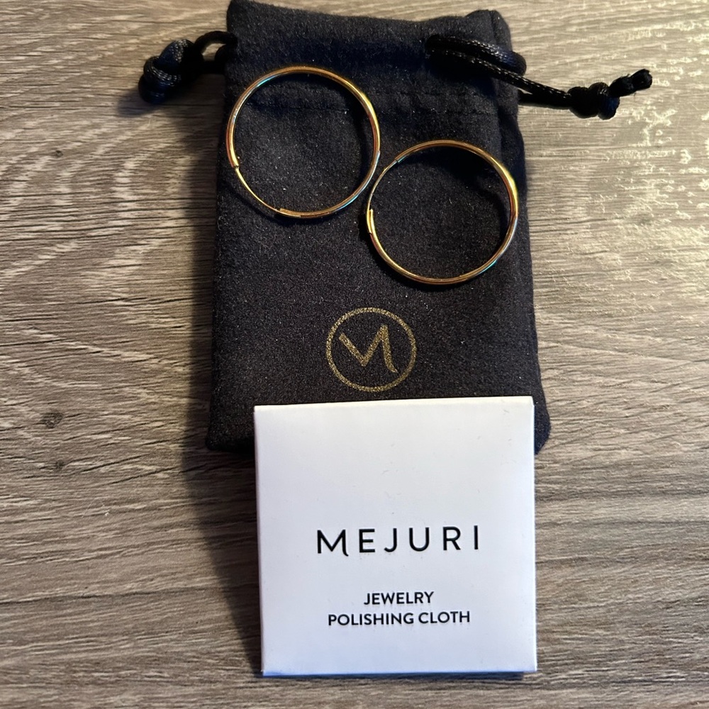Mejuri gold hoop earrings